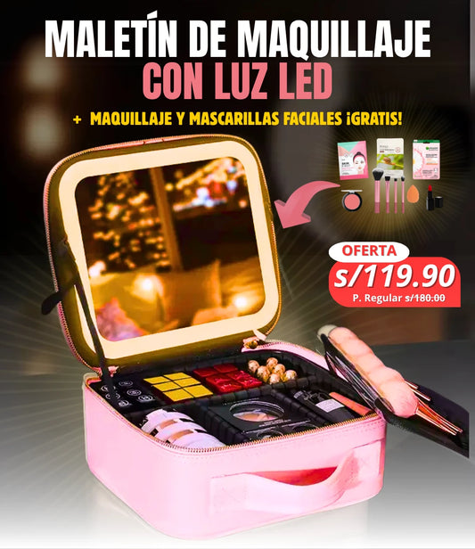 MALETIN PREMIUM + MAQUILLAJE Y MASCARILLAS FACIALES GRATIS