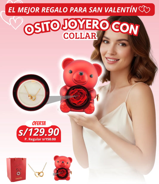 Osito Joyero + Collar